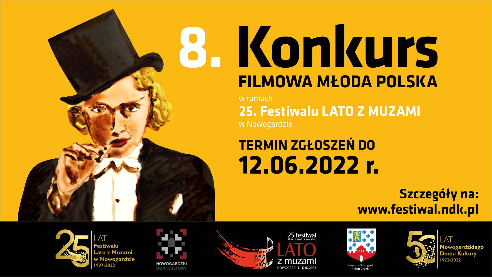 25. Festiwal LATO Z MUZAMI w Nowogardzie: nabór filmów do 8. Konkursu Filmowa Młoda Polska
